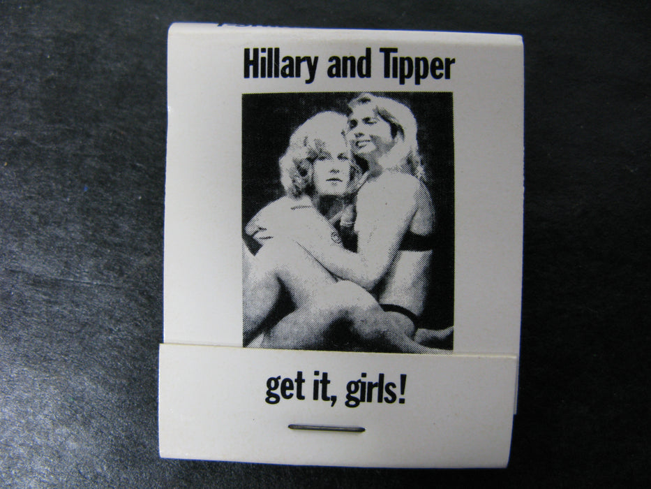 Vintage Matchbook of Hillary and Tipper - "get it,girls!"