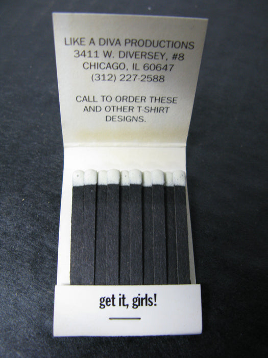 Vintage Matchbook of Hillary and Tipper - "get it,girls!"