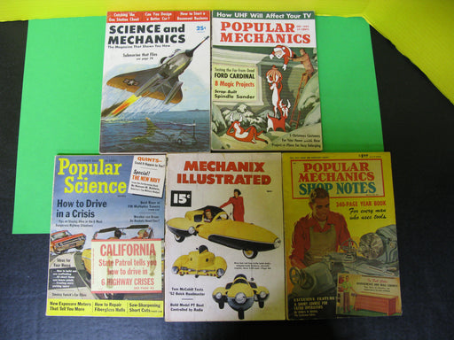 5 Popular Mechanics Magazines