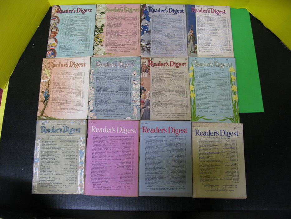 12 Vintage Reader's Digest