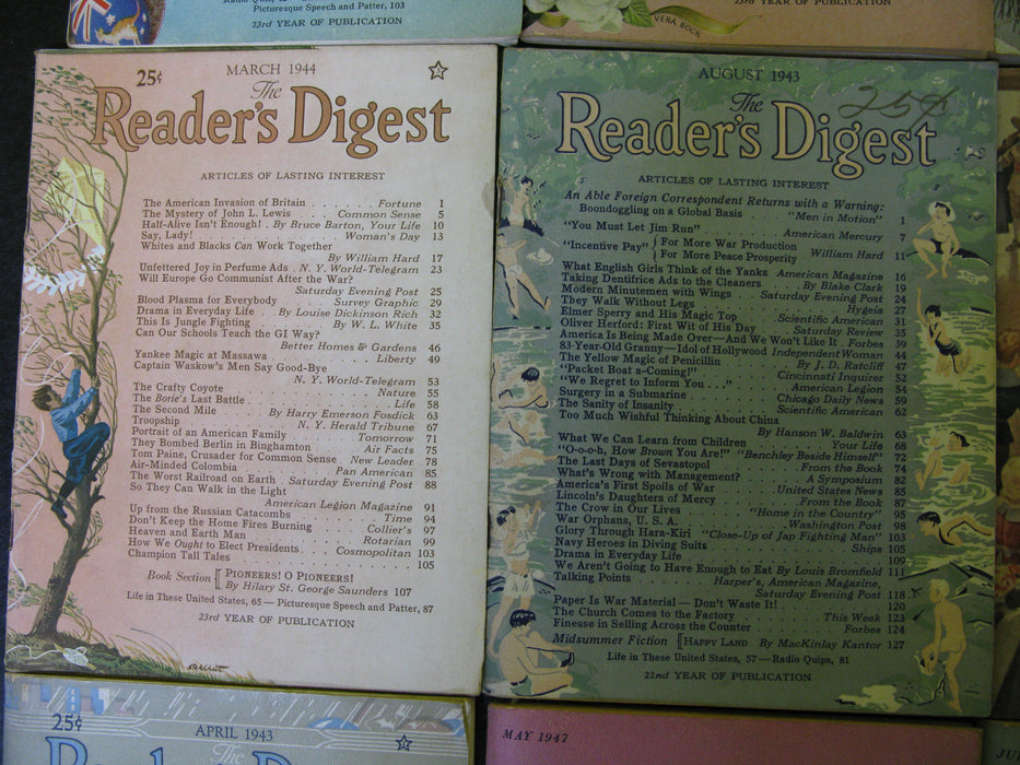 12 Vintage Reader's Digest