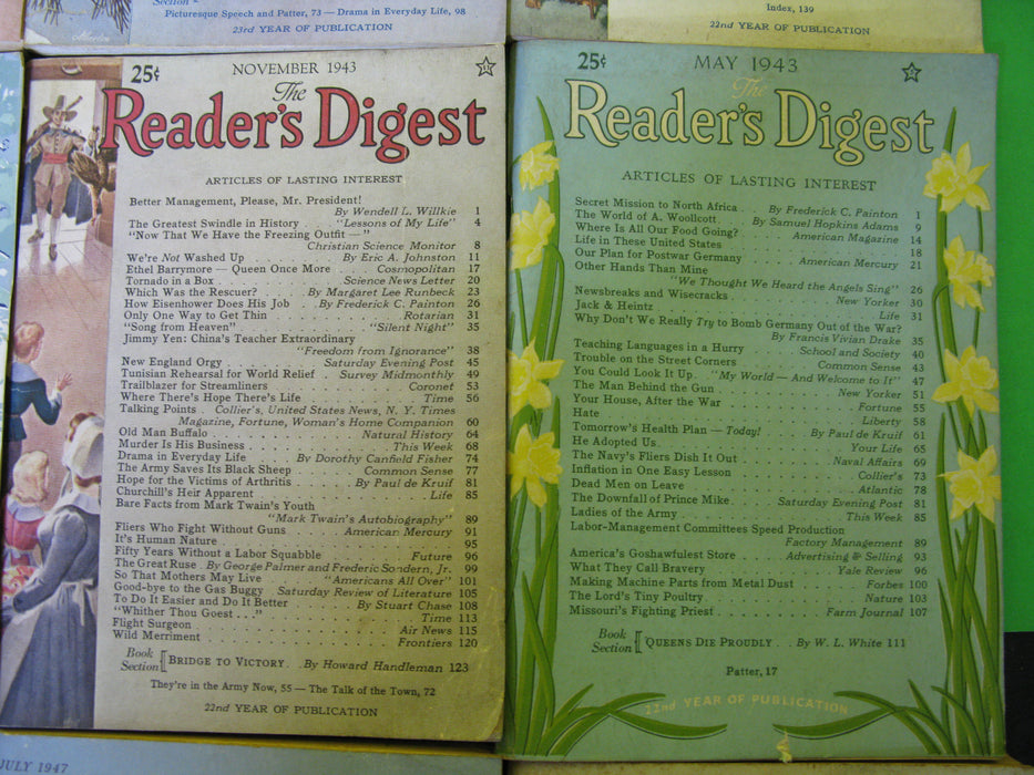 12 Vintage Reader's Digest