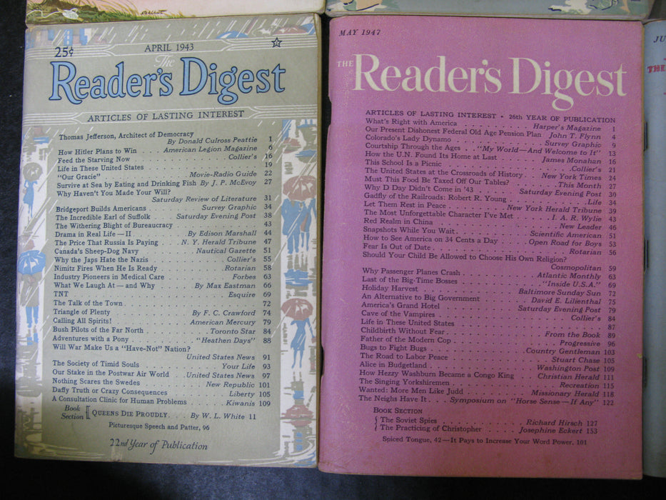 12 Vintage Reader's Digest