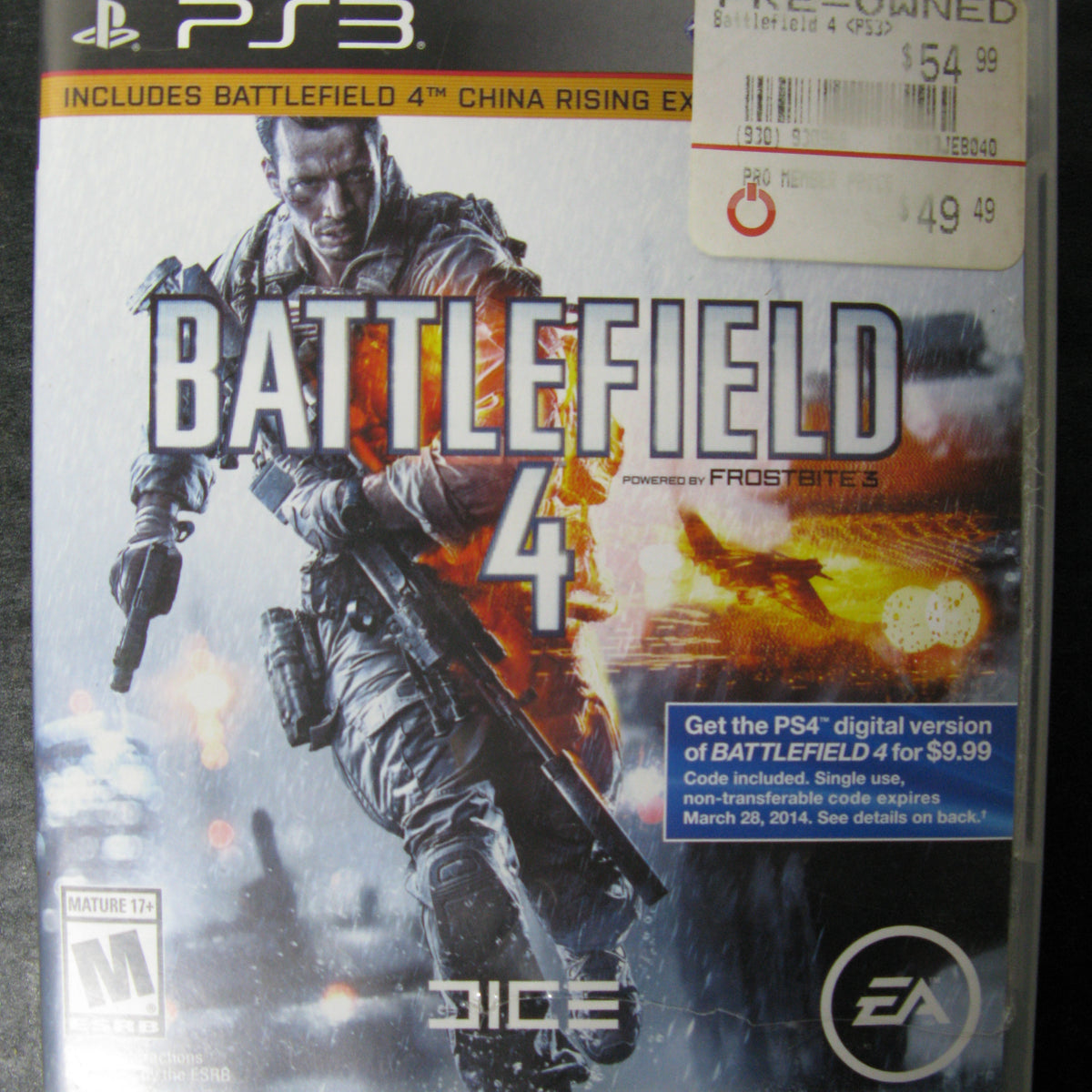 Battlefield 4 PS3 Electronic Arts BLJM-61039 Japan Used