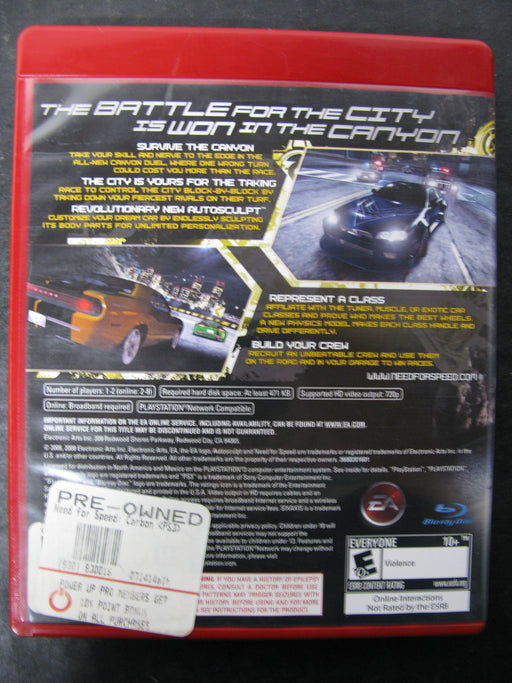 PS3 Need For Speed Carbon