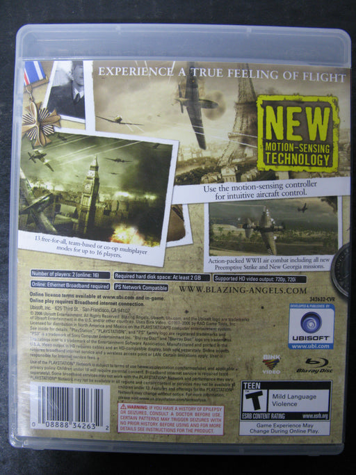 PS3 Blazing Angels Squadrons of WWII