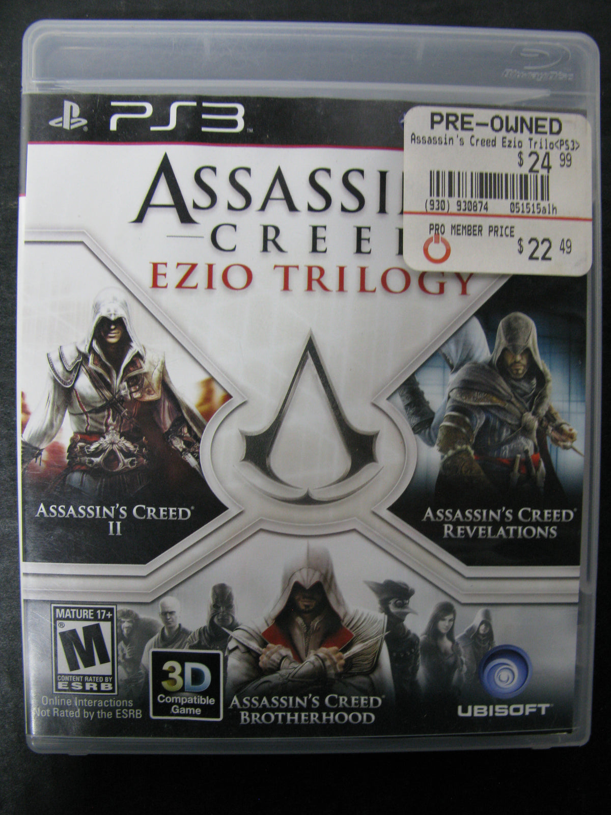 Assassins Creed Ezio Trilogy Ps3 #1 (Com Detalhe) (Jogo Mídia