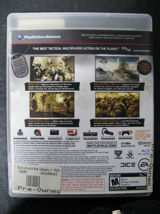 PS3 BattleField Bad Company 2