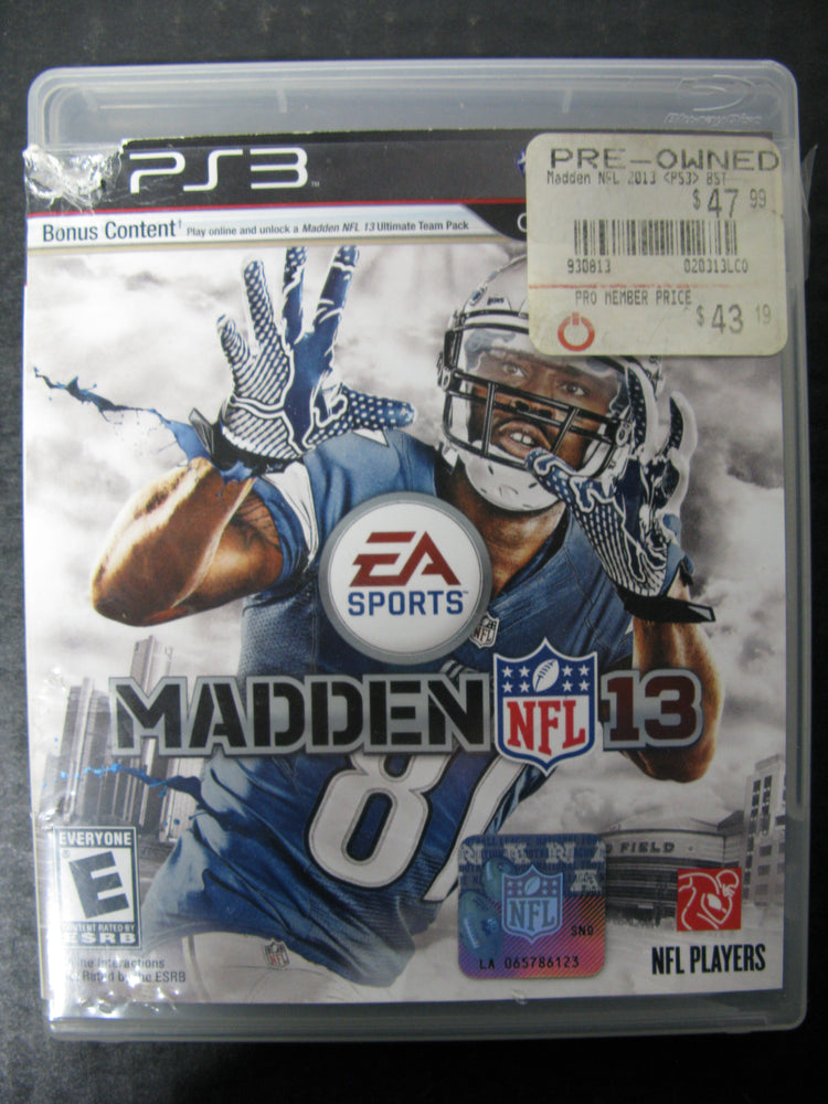 PS3 Madden NFL 13