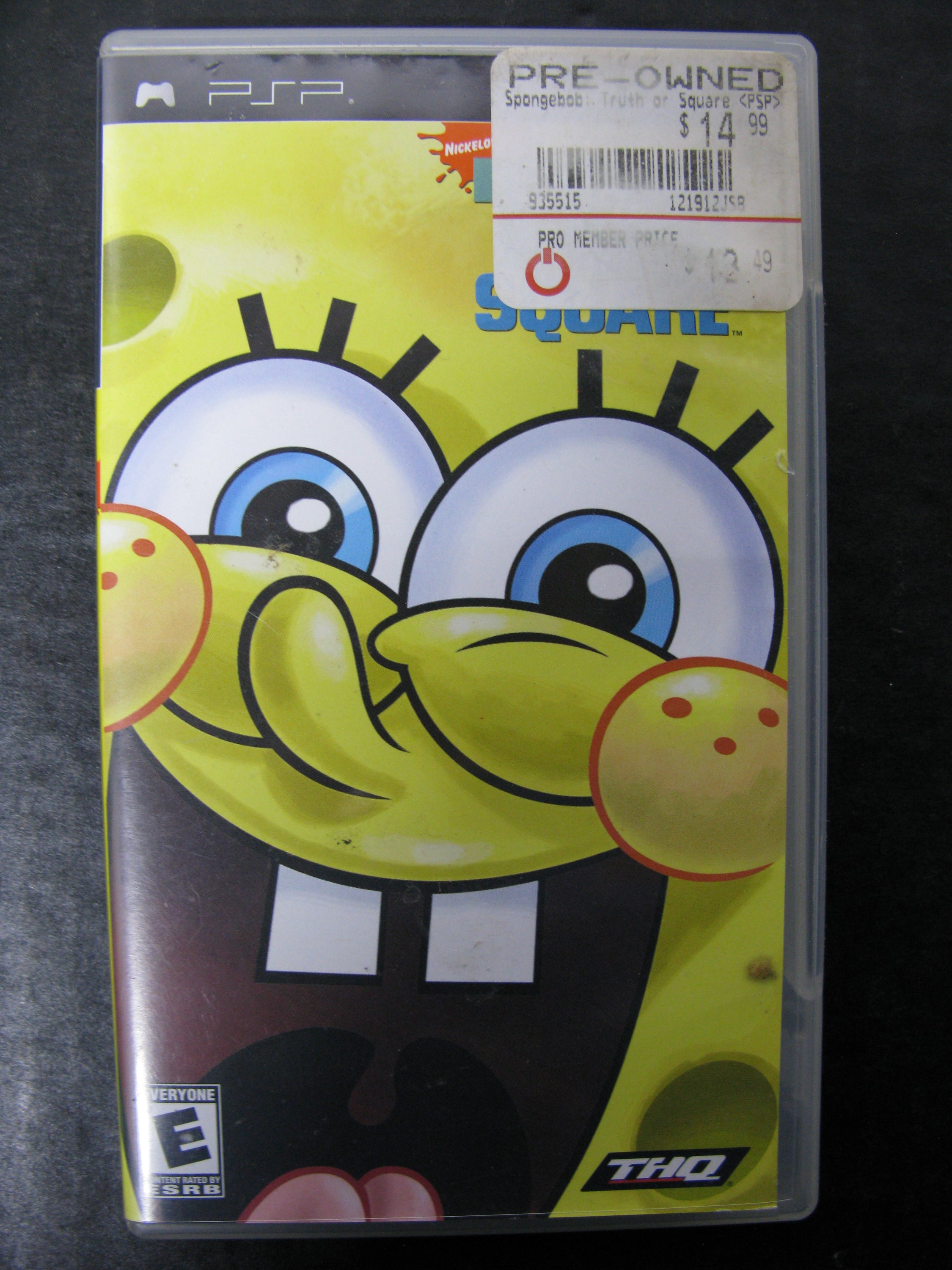 PSP SpongeBob SquarePants Truth or Square — The Pop Culture Antique Museum