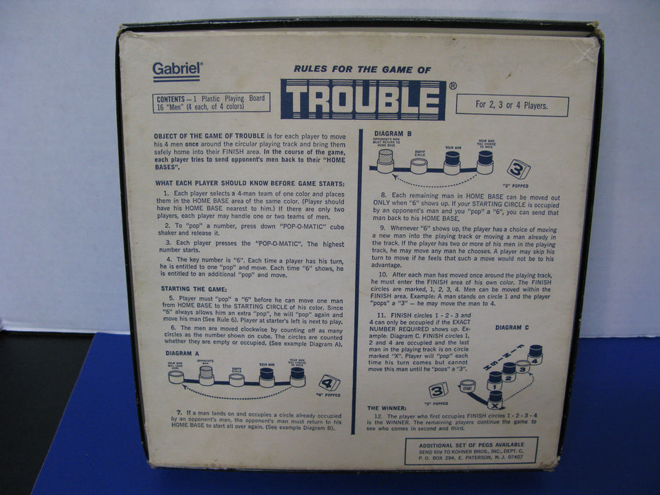 Trouble Board Game - Gabriel