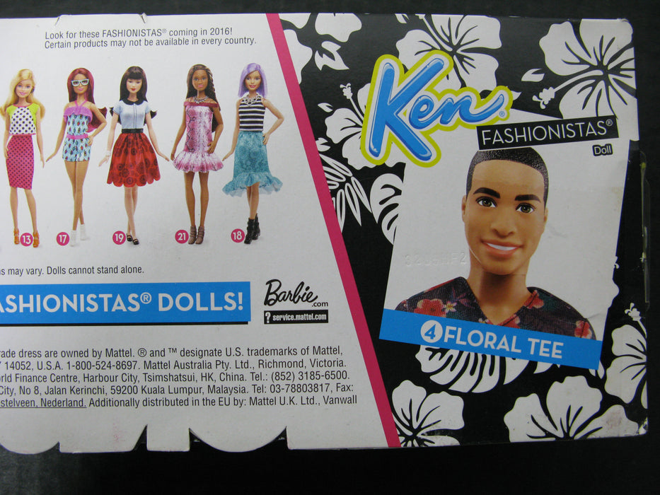 Ken Fashionistas Doll #4 Floral Tee