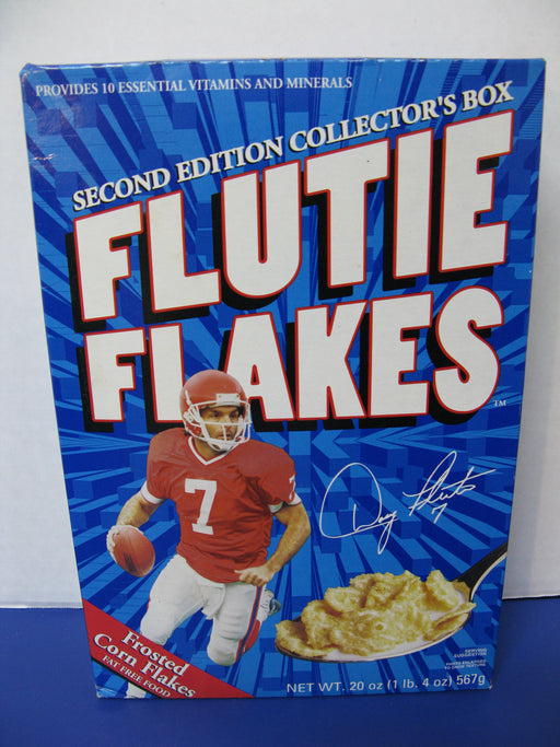 Second Edition Collector's Cereal Box-Flutie Flakes EMPTY