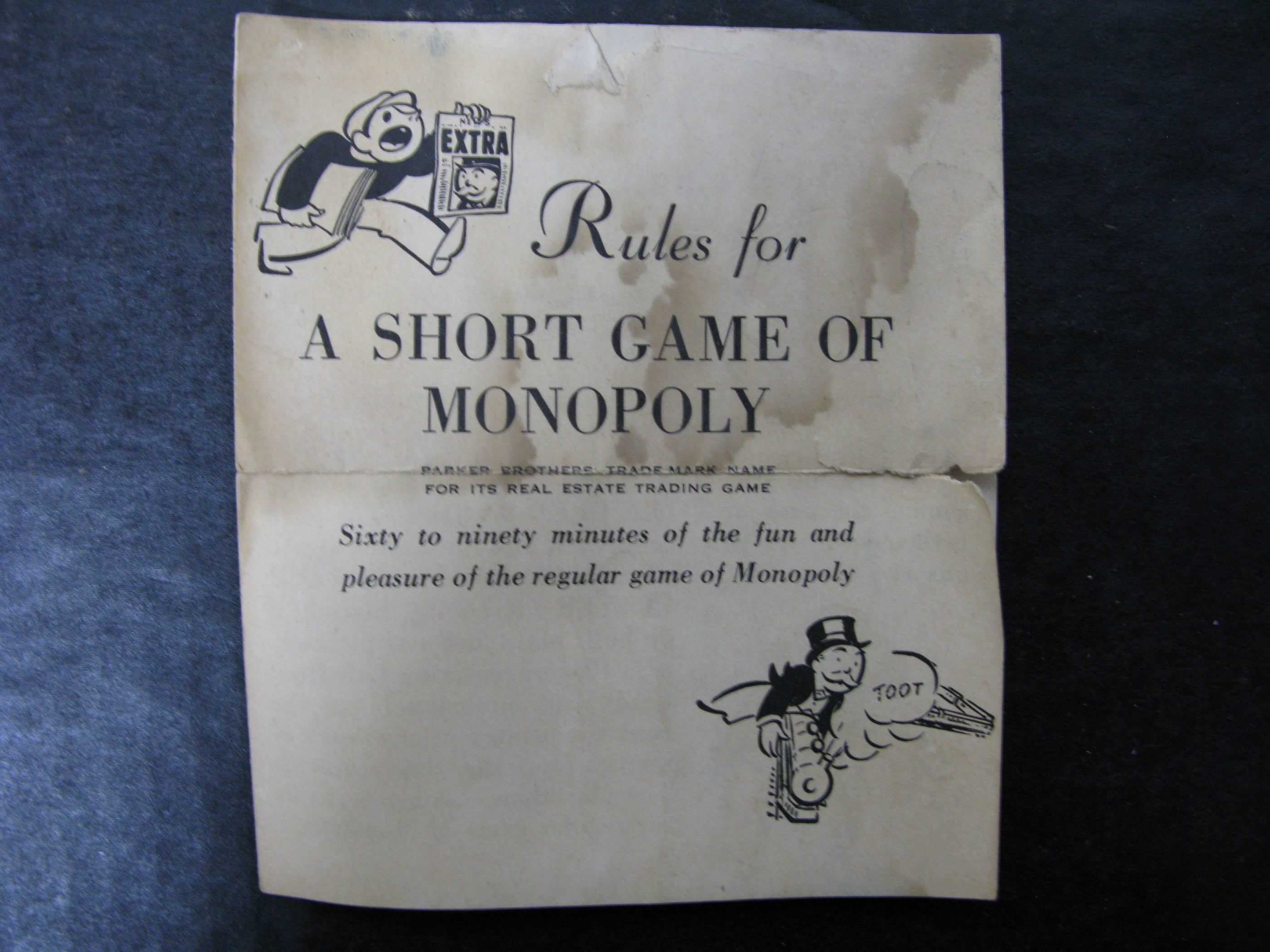 Popular Edition Monopoly Board Game 1954 edition — The Pop Culture ...