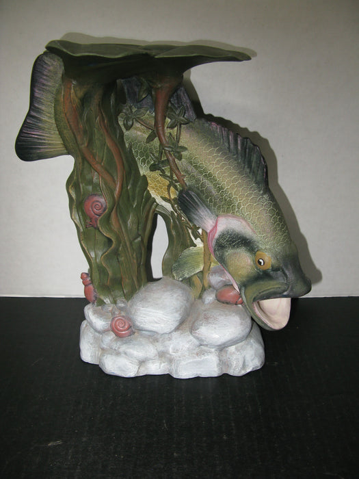2 Ceramic Fish Statue Decorations