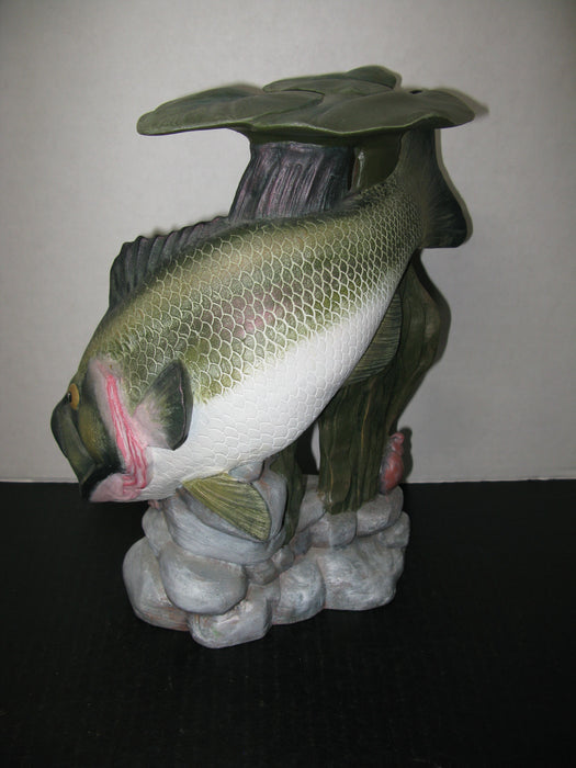 2 Ceramic Fish Statue Decorations