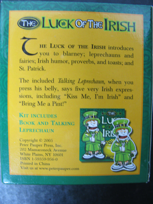 The Luck of the Irish Book and Leprechaun