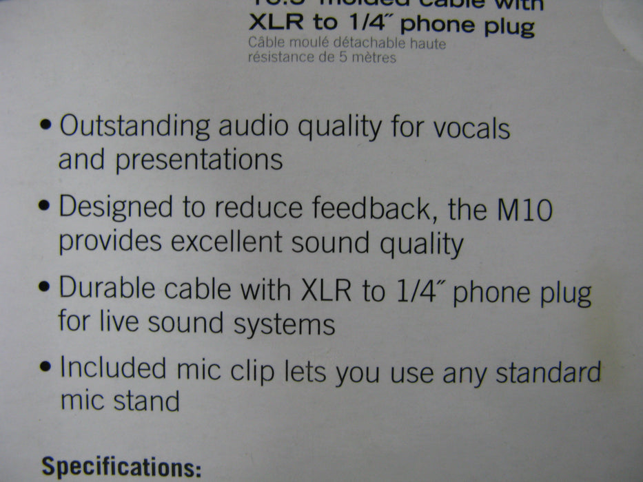 M10 Vocals Dynamic Microphone Samson