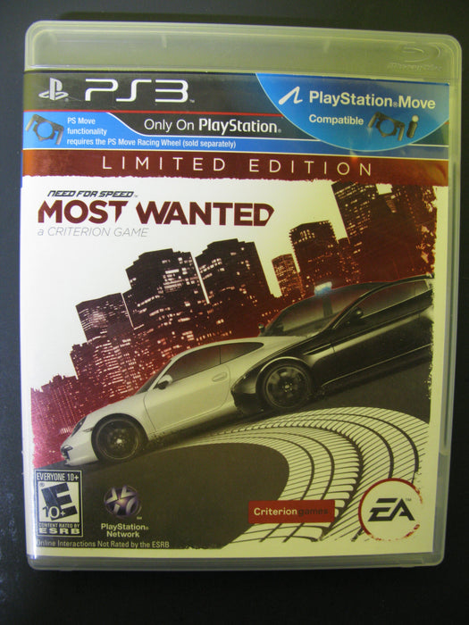 PS3 Need for Speed Most Wanted Limited Edition