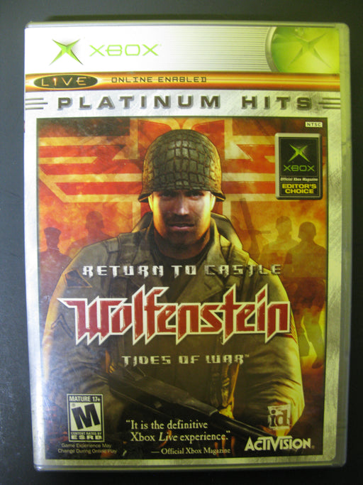 Xbox Return to Castle Wolfenstein Tides of War