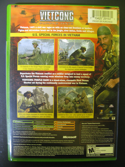 Xbox Vietcong Purple Haze