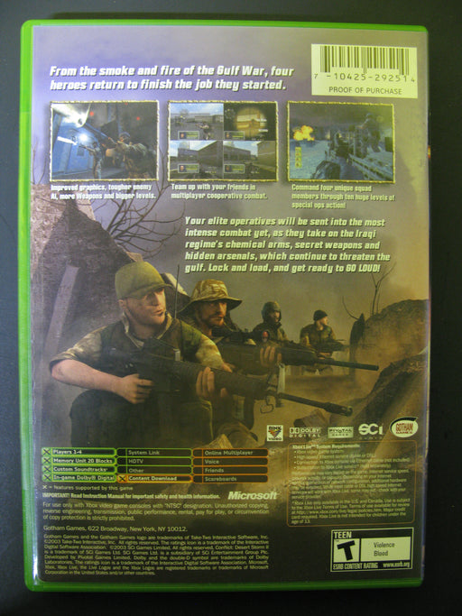 Xbox Conflict:Desert Storm II Back to Baghdad