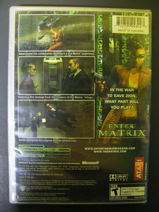 Xbox Enter the Matrix