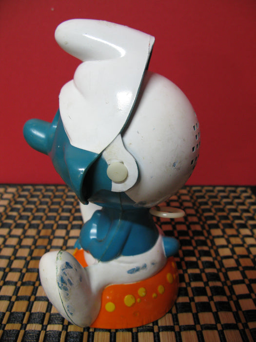 Vintage Smurf Pull String — The Pop Culture Antique Museum