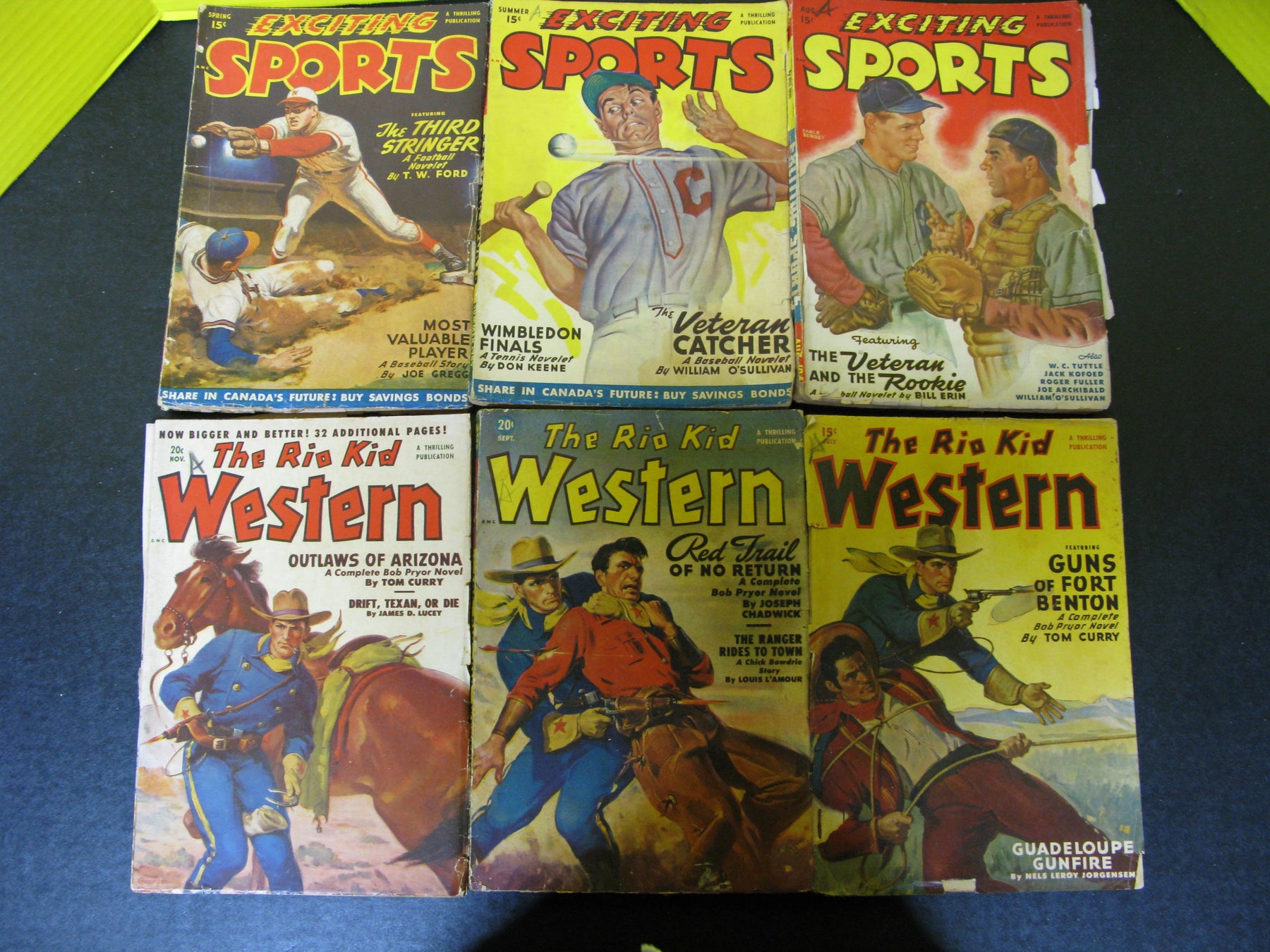 Exciting Sports & The Rio Kid Western Magazines