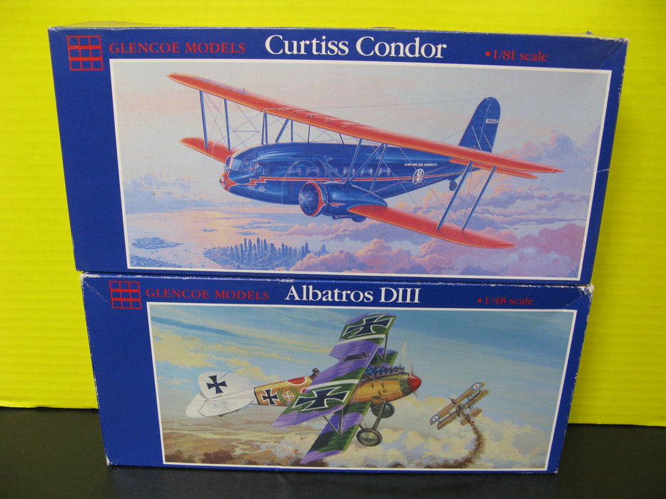 Curtiss Condor and Albatros DIII Plane Model Kits