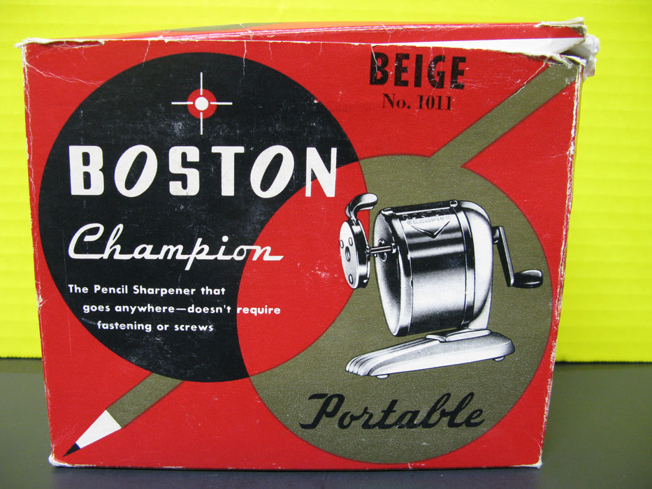 Beige No.1011 Boston Champion Pencil Sharpener (Portable)