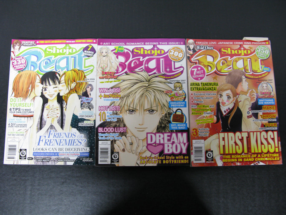 3 Shojo Beat Magazines