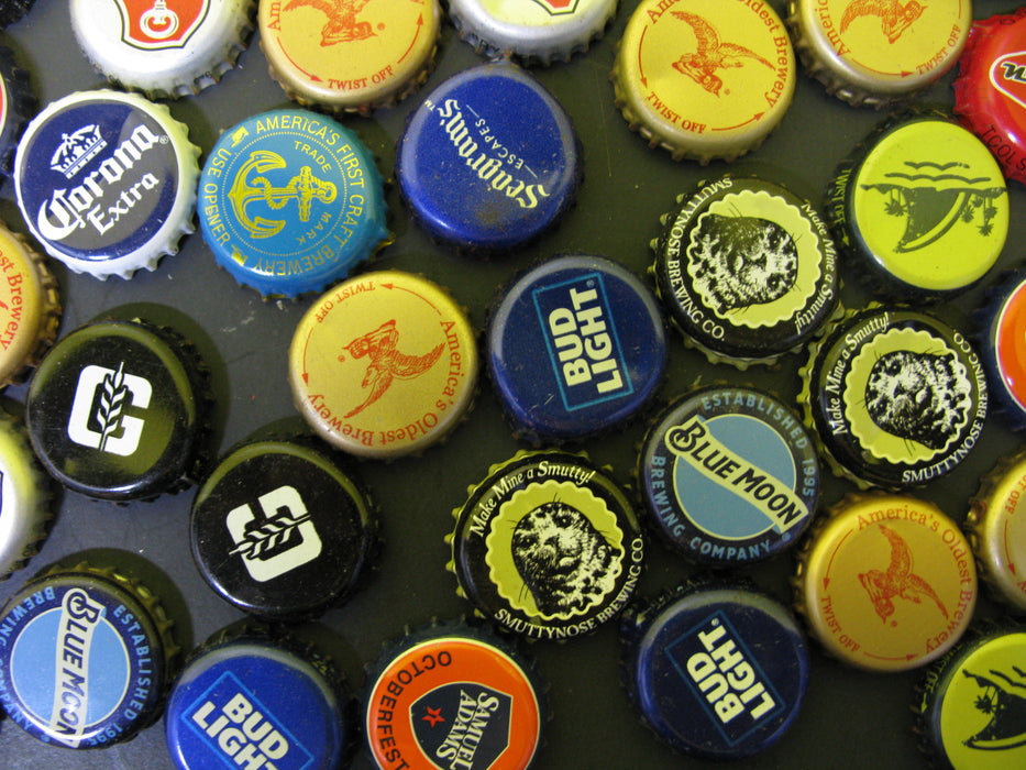 Assortment of Beer Bottle Caps