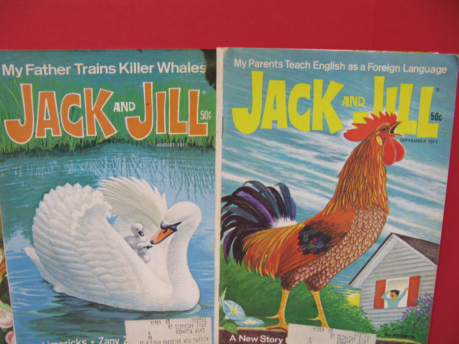 7 Jack and Jill Magazines (1971/1972)