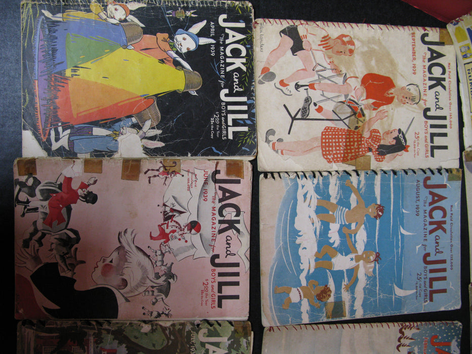 13 Jack and Jill Magazines (1938/1939)