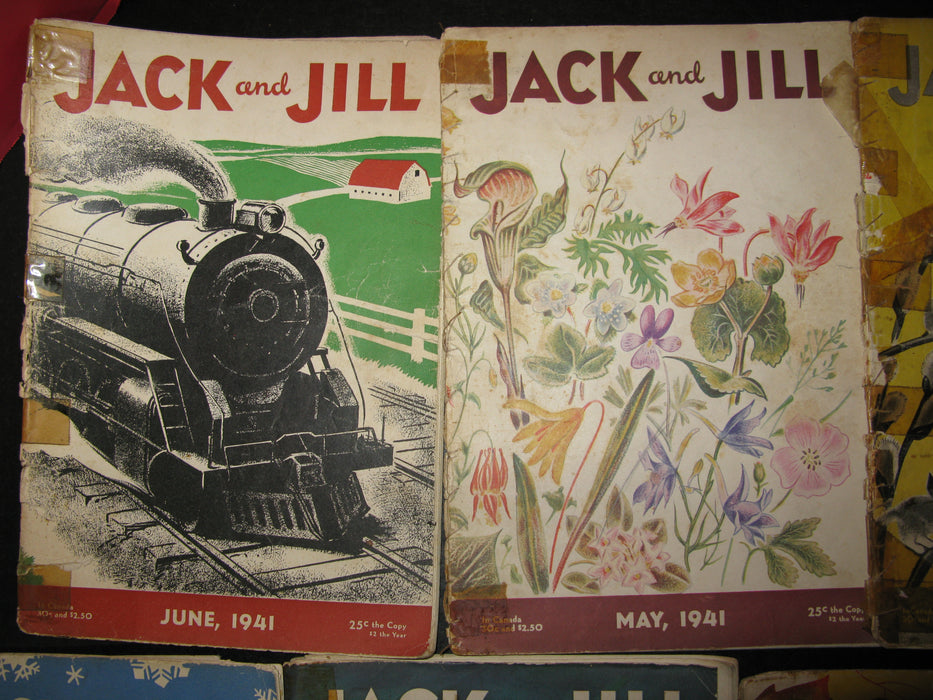 9 Jack and Jill Magazines (1941)