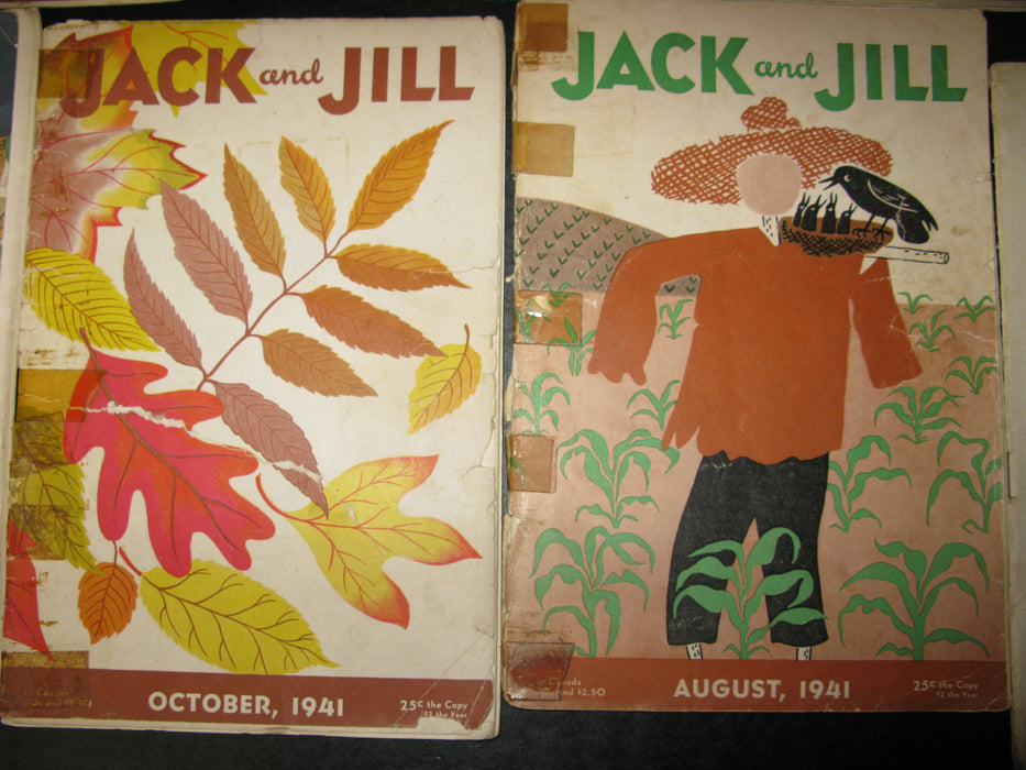 9 Jack and Jill Magazines (1941)