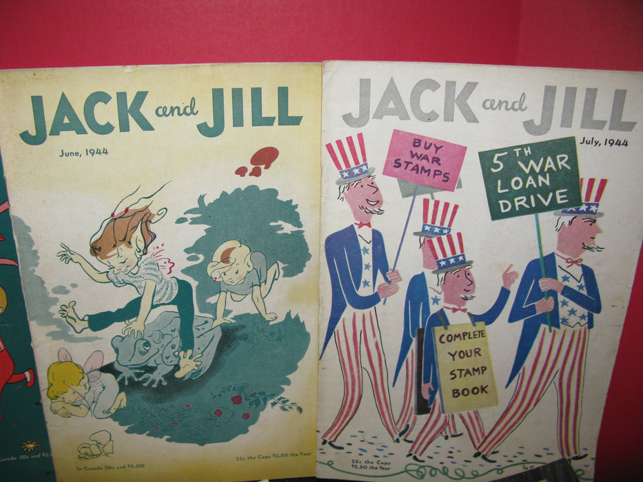 10 Jack and Jill Magazines (1944)