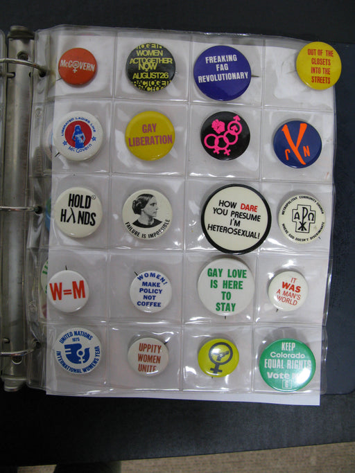 Polictical and LGBT Pins From the 20th Century
