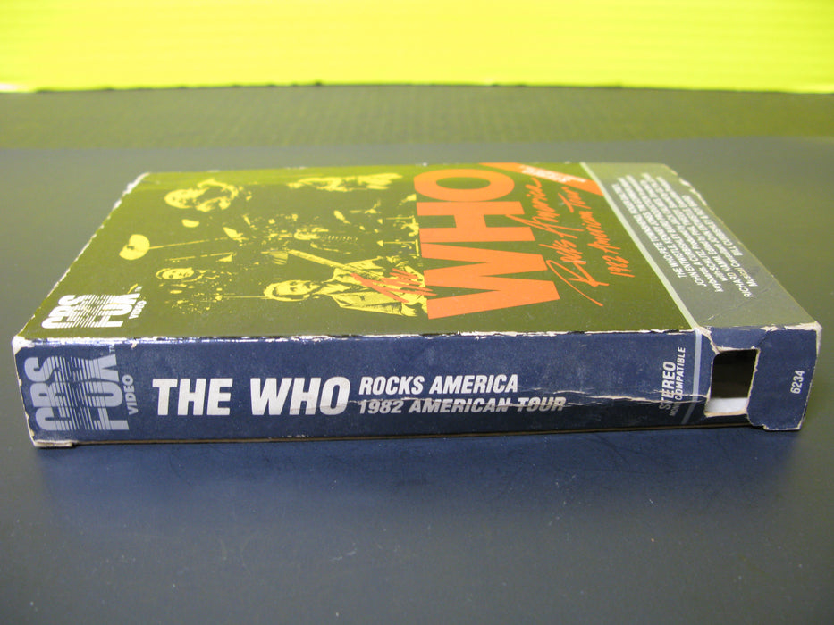 The Who Rocks America 1982 American Tour VHS