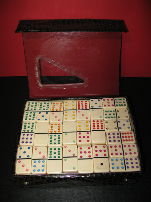 Set of 91 Jumbo Dominoes-Double Twelve