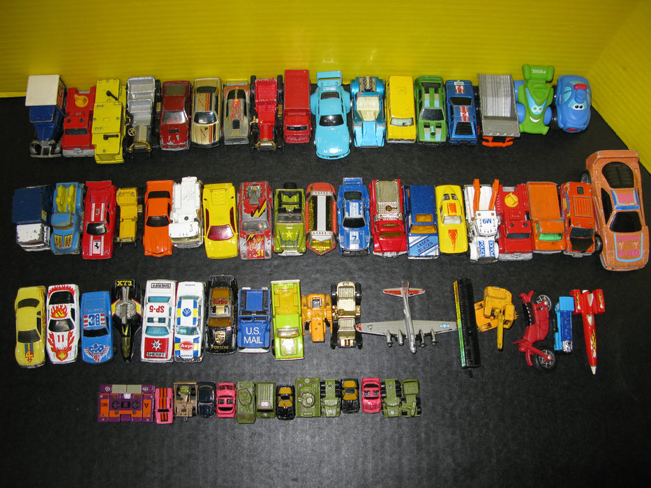 Lot of Little Cars and Other Vehicles